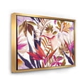 thumbnail image 3 of Designart 'VIntage Tropical Flowers III' Traditional Framed Canvas Wall Art Print, 3 of 5