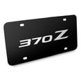 thumbnail image 2 of Nissan 370Z 3D Silver Brush Metal Look Logo Black Stainless Steel License Plate, 2 of 5