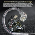 thumbnail image 2 of para auriculares KZ EDX Lite IEM: sonido superior, diseño ergonómico, intercambiables, 2 of 10