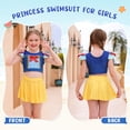 thumbnail image 6 of Marendyee Girls Bikinis Two Piece Swimsuit Princess Bikini Set Toddle Kids Ruffles Bathing Suit Role Play Swimwear 140 cm 9-10 Years, 6 of 17