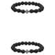 thumbnail image 1 of Pulseras de cuentas de piedra redonda natural turquesa Sonducket Joyería de yoga resistente al desgaste de cuerda elástica Tipo de fiesta Tipo 3 2Conjunto, 1 of 6