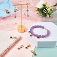 thumbnail image 5 of 24Pcs Alloy Rhinestone Pendant Decorations Lobster Clasp Charms Clip-on Charms for Keychain Purse Backpack Ornament Stitch Marker Golden, 5 of 5