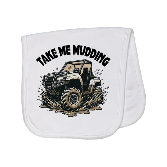 Inktastic Mudding off Road Adventure Four Wheeling Baby Burp Cloth