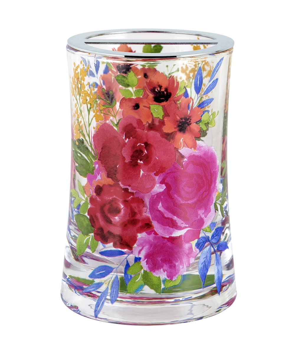Floral Burst Toothbrush Holder