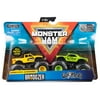 Monster Jam, Official 1:64 Scale Die-Cast Monster Trucks 2 Pack (Styles and Colors May Vary)