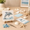 thumbnail image 5 of Voglyf DIY Sea Glass Mosaic Art Kit, Sea Glass Art Kit, Create Beautiful Ocean-Inspired Artwork with Colorful Glass Pieces, Coastal Home Decor & Creative Handmade Gift,Dolphin, 5 of 8