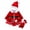 Red, variant on CAICJ98 Baby Girl Christmas Outfits Velvet Long Sleeve Santa Romper Mesh Tutu Dress Hat Socks My First Christmas Baby Girl Outfit,Size 0-3 Months