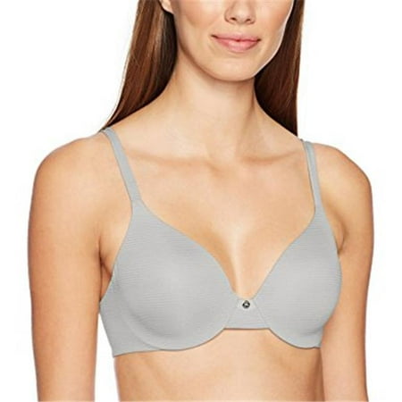 Soft Underwire Stripe - Ultimate 00 Womens Ultimate T-Shirt Soft Foam Underwire Bra - Stripe Sterling Grey - 34C