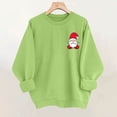 thumbnail image 4 of Womens Christmas Pullover Sweatshirts Long Sleeve Fleece Graphic Sweatshirt Crewneck Fall Fashion Tops, S Green, 4 of 4