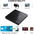 thumbnail image 4 of External CD/DVD Drive For Laptop Dual Head USB A/C 3.0 CD DVD Player Portable +/-RW Burner CD ROM Reader Writer Disk Duplicator ,Fast USB 3.0, 4 of 6
