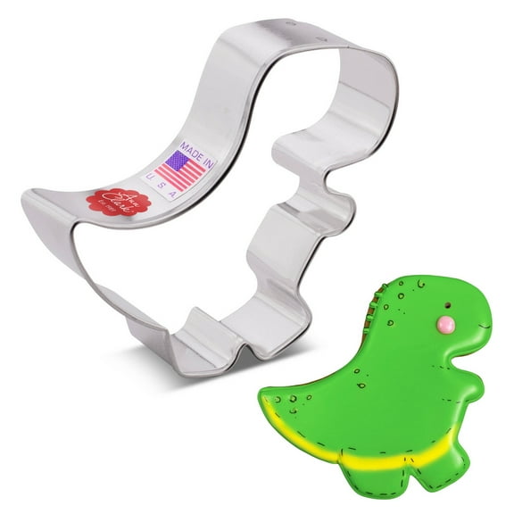 Ann Clark Baby T-Rex Cookie Cutter 3.52", Made in USA