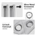 thumbnail image 6 of Blackout Curtains for Bedroom, Thermal Insulated Blackout Curtain 2 Panels 42x72 inch, Black Drapes with Grommets, Noise Reducing Energy Saving & Wrinkle-Free Drapes for Living Room,White, 6 of 7