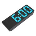 thumbnail image 1 of <p>LED Mirror Clock, Blue Number Sound Activated Small USB Battery Powered Power Saving Digital Alarm Clock With Temp Display For Office</p>, 1 of 5