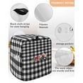thumbnail image 3 of Black White Plaid Stand Mixer Dust Cover with Storage Pocket & Handles,Modern Simple Buffalo Check Gingham Fits All Tilt Head & Bowl Lift Kitchen Appliance Cover Organizer Bag Accessories,6-8 Quart, 3 of 6
