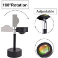 thumbnail image 4 of Sunset Projection Led Light, 180°Rotation Rainbow Night Light Projector Lamp with USB Charging, FYBTO tic Projector for Home Party Living Room Bedroom Decor (Sunset Red), 4 of 5