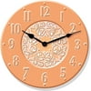 12" Medallion Terra Cotta Clock