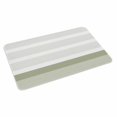 thumbnail image 4 of Sage Green Stripe Door Mat Indoor Outdoor,Modern Rustic Horizontal Green Striped Non Slip Welcome Mat with Rubber Backing,Absorbent Fabric Front Door Mats Entryway Rug for Home Patio Entrance 16"x24", 4 of 9