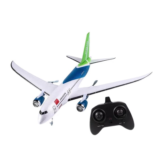 Aeronave de ala fija planeador RC (necesidad de ensamblaje) con un avión de espuma RC de luz nocturna Modelo de juguete Boy Boy Fácil de volar 8-12
