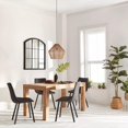 thumbnail image 2 of Bouclair Black Textured Faux Leather and Metal Dining Chair, 2 of 10