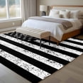thumbnail image 4 of Large Area Rugs for Living Room Bedroom, Black American Flag 5'x8' Rug Washable Carpet Runner Indoor Outdoor, Vintage USA Flag Non Slip Floor Mats Rug for Kitchen, Bathroom, 4 of 8