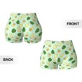 thumbnail image 3 of Sikiie Avocado Print Workout Shorts Women Scrunch Butt Gym Shorts Seamless High Waist Tummy Control Yoga Biker Athletic Shorts, 3 of 5