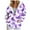 Purple, variant on larppty Zip Up Hoodie Women 2025 Casual Long Sleeve Sweatshirts Fall Winter Fashion Lightweight Butterfly Print Hooded Clothes with Pockets (Grey, XL)