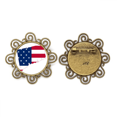 thumbnail image 1 of Connectic usa mapa estrellas tripas bandera forma Broche de flores, regalo de joyería para mujeres y niñas Unbranded M, 1 of 3