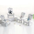 thumbnail image 5 of Ensemble de 4 Mini Ornements de Chaise Adirondack pour la Maison (4 Po), 5 of 5