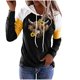 thumbnail image 1 of ICHUANYI Liquidación Moda Mujer Manga Larga Camiseta Impresión Con Capucha Bolsillos Blusa Tops ICHUANYI WER202308255139, 1 of 4