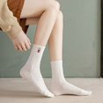 thumbnail image 3 of Women Girl Socks Stocking Lace Little Bear Cute Fashion All-match Printing, 3 of 7