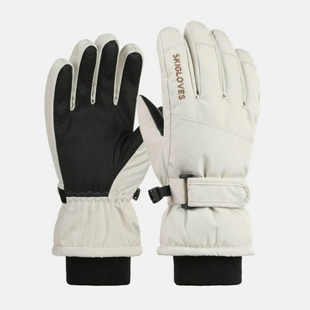 

AaSFJEG Sanitary Gloves Disposable Size Medium Autumn and Winter Children S Warm Ski Gloves Winter Riding All Refers to Cold Children Sports Boys and Girls Non Slip Screen Gloves