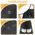 thumbnail image 3 of Bolsas para zapatos COIDEA, 5 unidades, grandes, negras, no tejidas, para viajes, 3 of 7