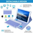 thumbnail image 4 of Keyboard Case for iPad 6th Generation(2018)  iPad 5th Gen(2017)  iPad Air 2  iPad Air  iPad Pro 9.7  Detachable Bluetooth Keyboard with Pencil Holder  Black, 4 of 6