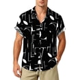 thumbnail image 2 of VgaVtl Button up Collared Shirts for Men Summer Short Sleeve Mens Shirts Retro Vacation Graphic Casual, 2 of 6