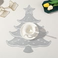 thumbnail image 4 of Dmlowu Christmas Tree Placemats - Heat Proof Christmas Place Mats for Dining Table, Winter Table Mats for Party Holiday Decor, 13x17" Stain Proof Christmas Decorations Placemats, 4 of 6