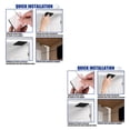thumbnail image 2 of kurtrusly 2pcs/set Door Closer For Home Office Simple Installation Punch-Free Automatic black【1000g】 2Set, 2 of 6