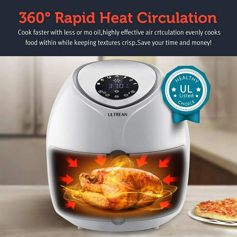 i Kito Large Turbo Air Fryer 12.6QT Frying Pan with Roaster