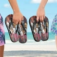 thumbnail image 5 of YAZAOOSummer Flip Flops Creatively He Purrfect Playmates Simple Beach Sandals, 5 of 8