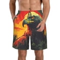 thumbnail image 1 of Balery Hawaiian Style Bald Eagle Traje de Baño Estilo Hawaiano para Hombre, Shorts de Secado Rápido con Bolsillos-Large, 1 of 6