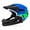 Black-Blue, variant on Abbraccia Cycling Helmet Modular Full Face Convertible Ventilated EPS Foam Construction with Detachable Chin Bar for Adult Mountain Trail Riding