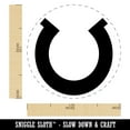 thumbnail image 2 of Horseshoe Lucky Solid Self-Inking Rubber Stamp Ink Stamper - Black Ink - Medium 1 Inch, 2 of 7