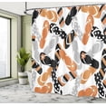 thumbnail image 4 of Ambesonne Summer Shower Curtain, Pattern Colorful Flip Flops, 69"Wx75"L, Pale Grey, 4 of 4
