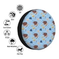 thumbnail image 4 of Wukai Sea Turtle Print Spare Tire Cover for RV Trailer,Waterproof PVC Faux Leather Wheel Cover Fit for Truck,Trailer,RV,SUV,Camper and Most Vehicle-14 inch, 4 of 6
