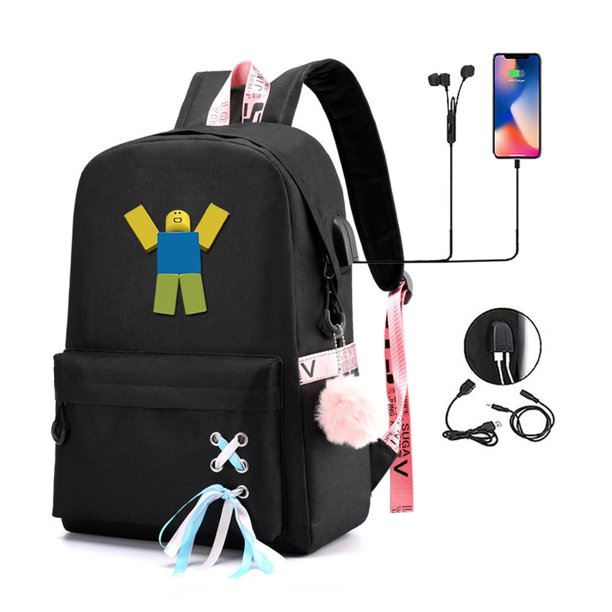 Mochila con USB para niños y niñas, bolso escolar de tela Oxford de alta calidad con estampado de dibujos animados, ideal para estudiantes y adolescentes, novedad