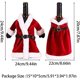 thumbnail image 2 of Funda navideña para botella de vino, suéter de punto decorativo, decoración para botella de vino de Papá Noel, regalo de fiesta de Navidad, 2 piezas, 2 of 7