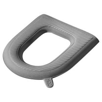 Four Seasons Universal EVA High Foam Toilet Seat Waterproof Wash-free Toilet Seat Cushion(15"×15.7",Gray)