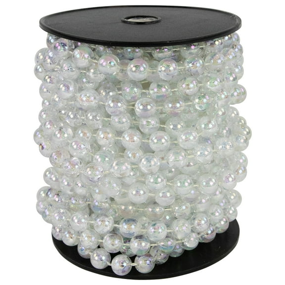Northlight Commercial Beaded Christmas Garland - 33' x .5" - Iridescent - Unlit