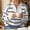 Black, variant on Womens Knit Tops Striped Quarter Zipper Long Sleeve Fashion Casual Pullover Sweaters for Daily Wear Brown S