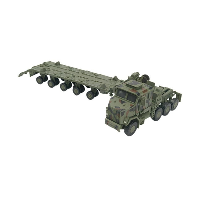 MERIGLARE Modèle de Tracteur Remorque à l'Échelle 1/72 Camion Jouet pour Cadeau Exposition Collection Vert