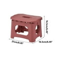 thumbnail image 4 of JilgTeok 2 Tabourets Pliants avec Poignée Portable Chaise en Plastique Robuste Antidérapante pour Camping Randonnée Pêche BBQ Liquidation, 4 of 5